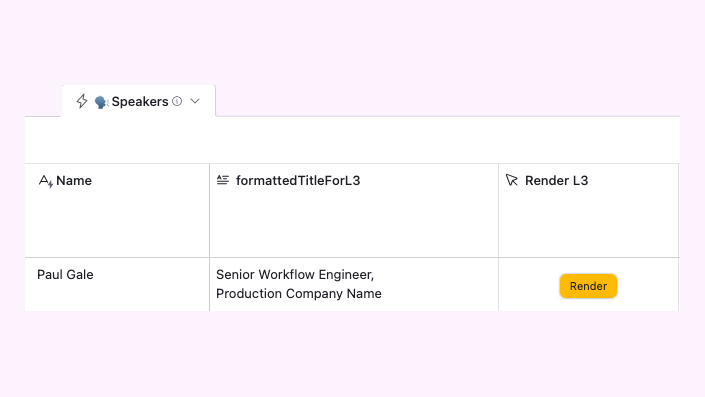 Render After Effects Templates from Airtable or Google Sheets